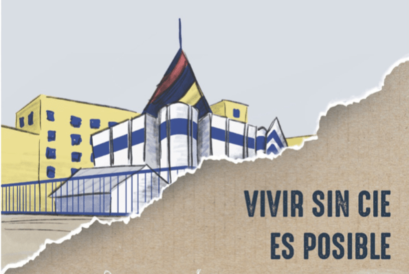 Vigilia solidaria ante el CIE de Madrid